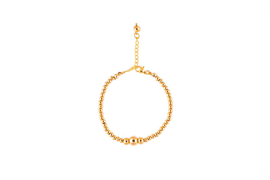 Pulsera Gaia. Dorado Minimal