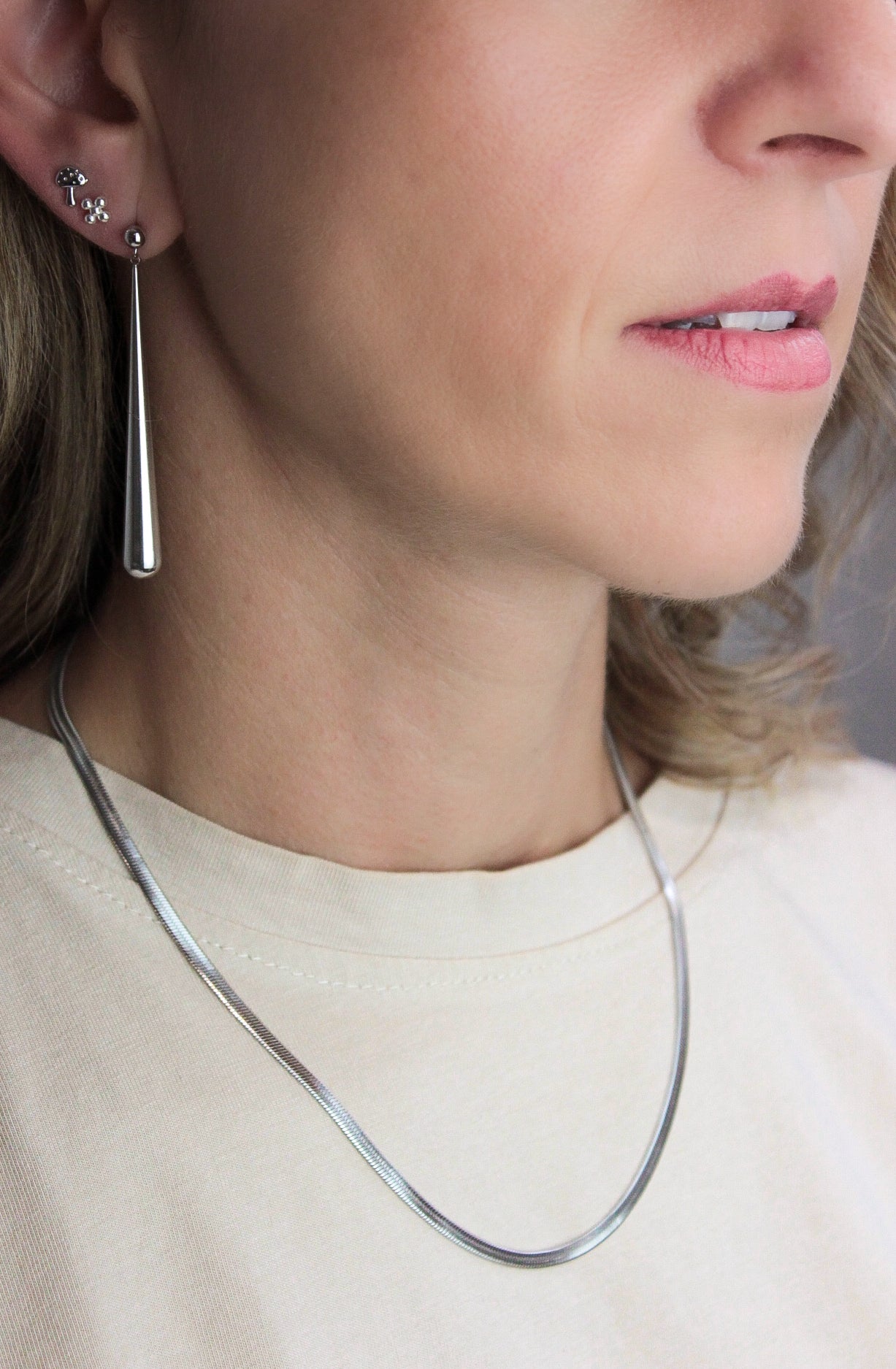 Collar Serpe Plateado